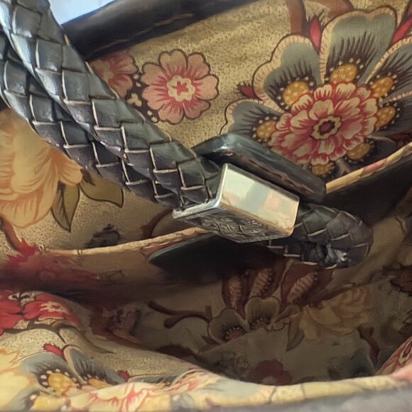 Brighton Rafia Manmade Shoulder/crossbody Bag-Silver Brighton Charms & Hangtag - Picture 6 of 12